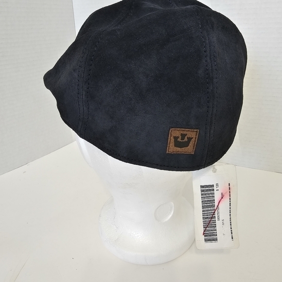 Goorin Bros Navy Blue Genuine Suede Flat Cap - Picture 7 of 8